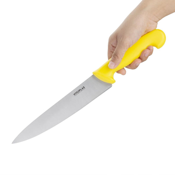 Couteau de cuisine jaune 218 mm - Hygiplas