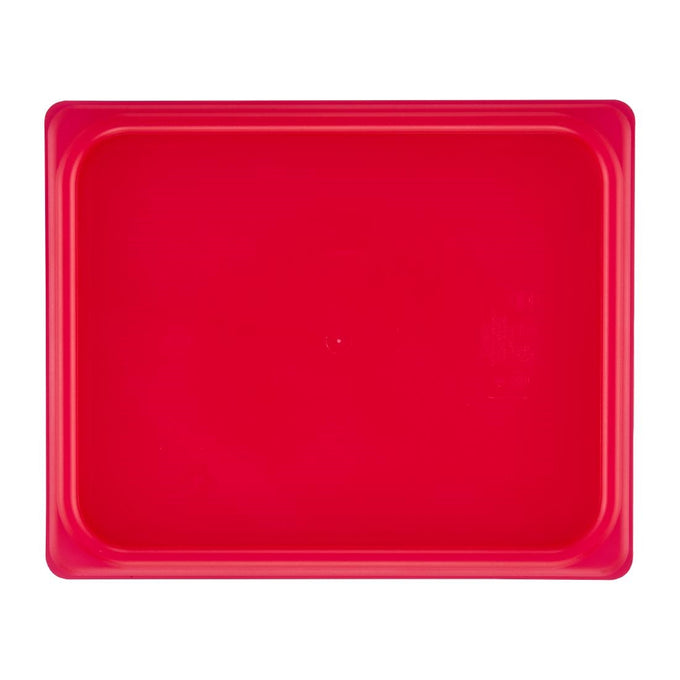 Couvercle hermétique en polypropylène GN 1/2 Safetrak IML rouge - Cambro