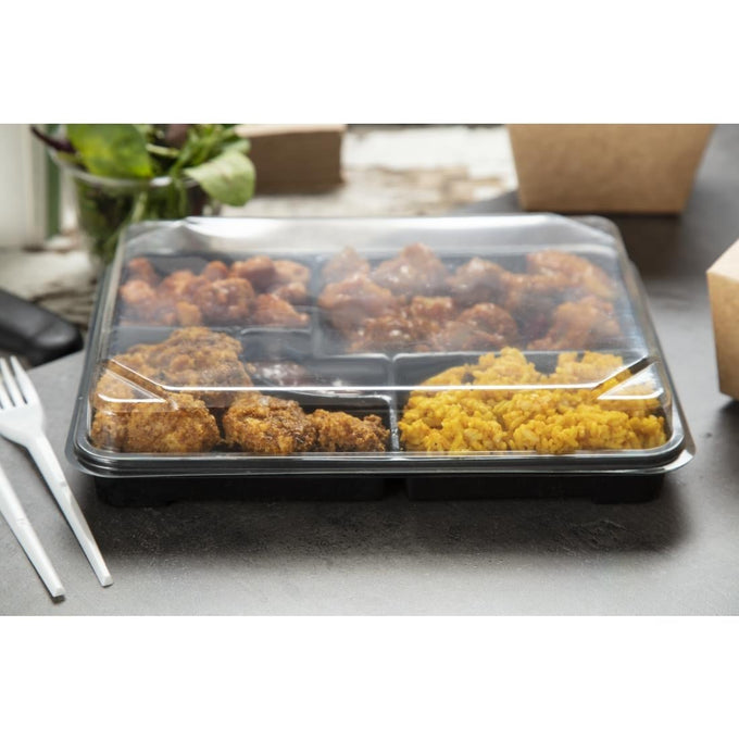 Plateaux repas recyclables Bento 263 × 201 mm (lot de 90) - Faerch