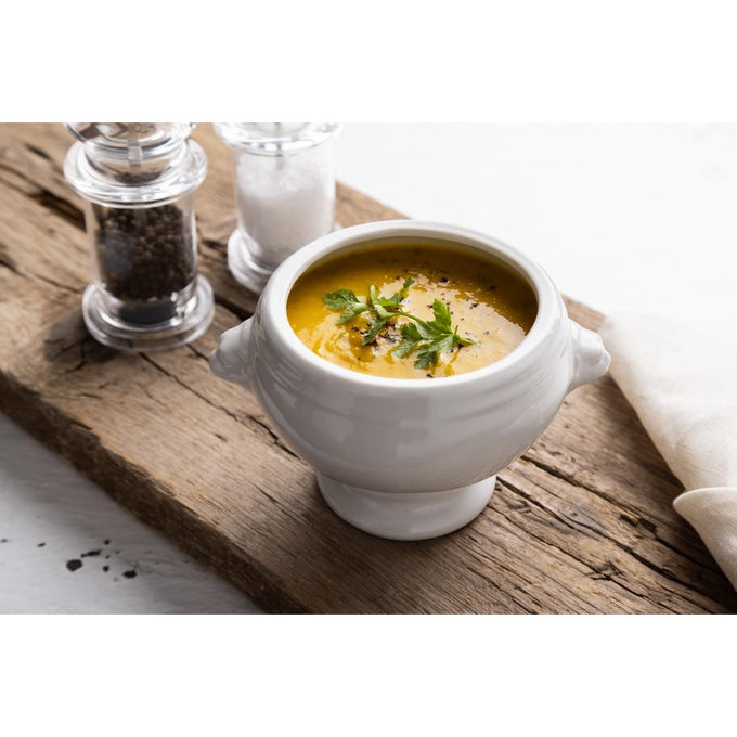 Bols À Soupe Tête De Lion Whiteware 475 ml (lot de 6) - Olympia
