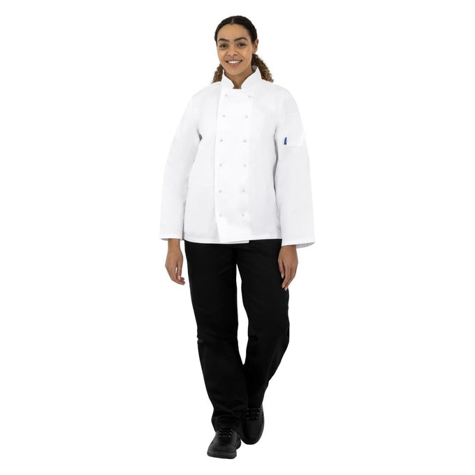 Veste de cuisine mixte Vegas manches longues blanche - Whites Chefs Clothing