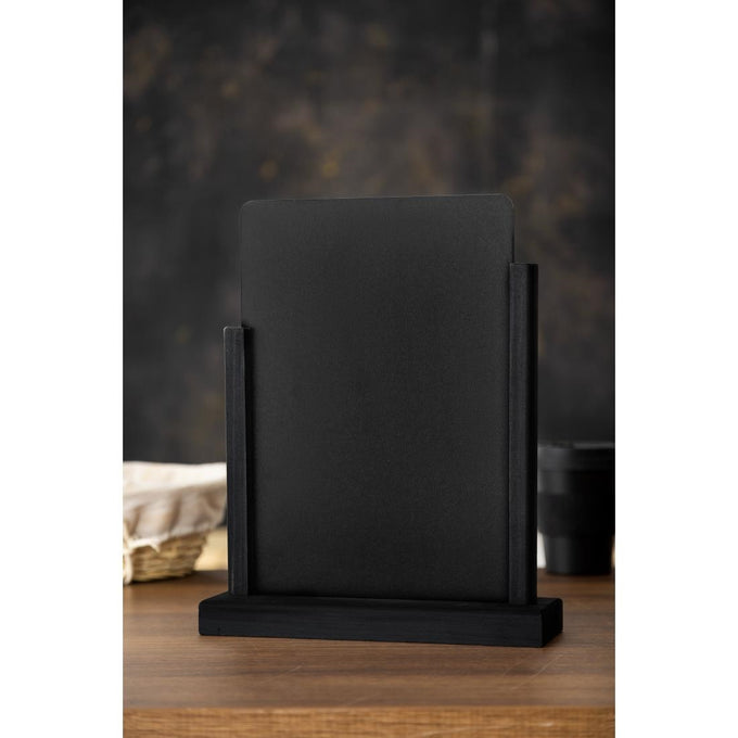 Ardoise de table élégante noire A4 297(H) x 210(L)mm - Olympia