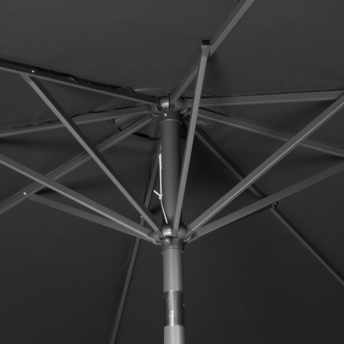 Parasol rond Seville 3m noir - Bolero