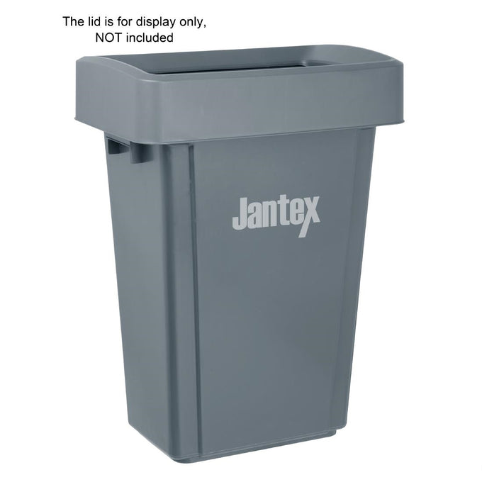 Poubelle Slim grise 60 L - Jantex