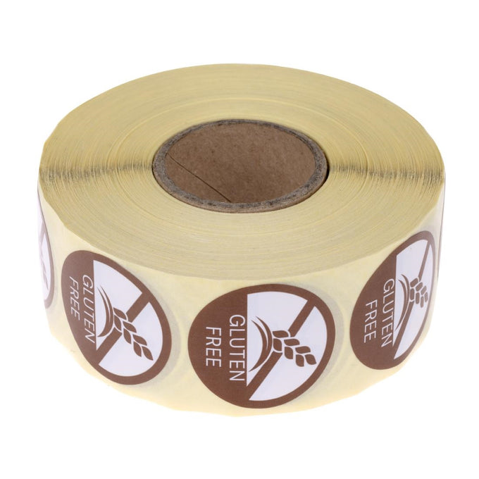 Étiquettes allergies alimentaires "Sans gluten" (lot de 1000) - Hygiplas