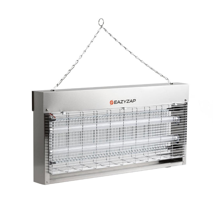 Désinsectiseur LED en inox brossé 20 W - Eazyzap