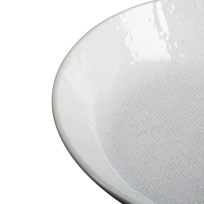 Bols Plats Denim White 220 mm (lot de 6) - Olympia