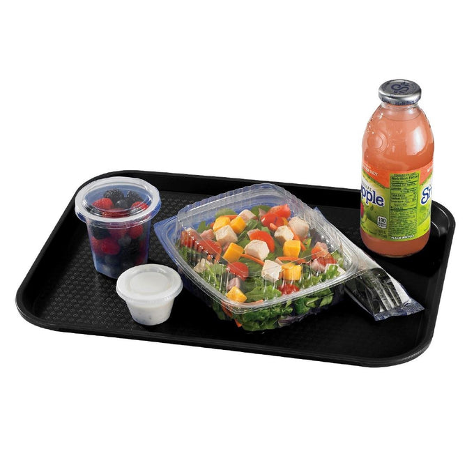 Plateau en polypropylène Fast Food noir 410 mm - Cambro