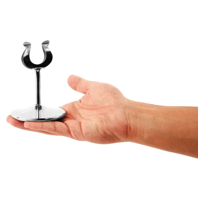 Support numéro de table en inox 100 mm - Olympia