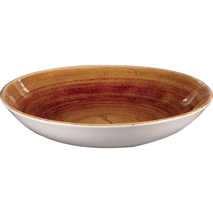 Assiettes coupes rondes Stonecast Patina Vintage Copper 248 mm (lot de 12) - Churchill