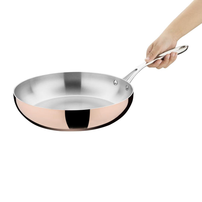 Poêle triple paroi cuivre induction 280 × 60 mm - Vogue