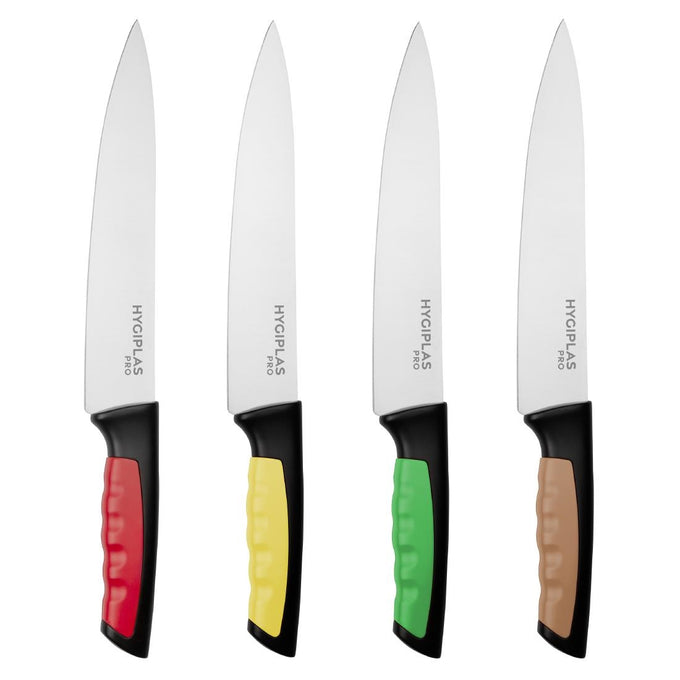 Couteau de cuisine Pro vert 21,5 cm - Hygiplas