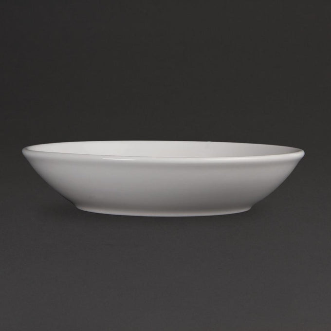 Assiettes creuses Whiteware 205 mm (lot de 6) - Olympia