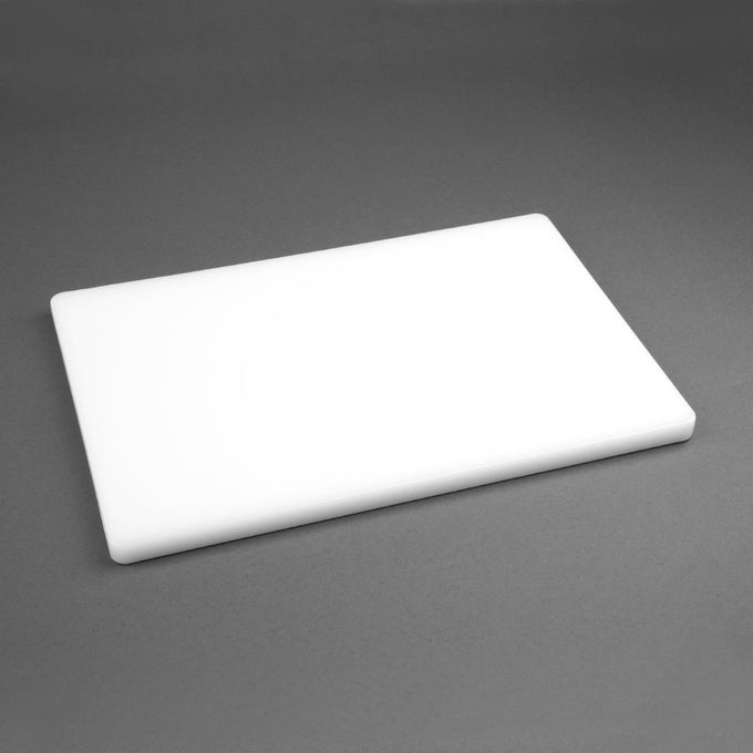 Planche à découper standard épaisse basse densité blanche - Hygiplas