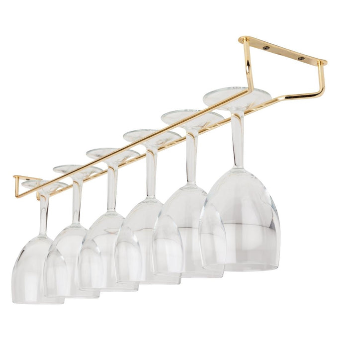 Support verres à pied en fer poli 609 mm - Beaumont