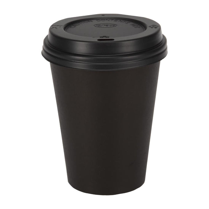 Gobelets boissons chaudes paroi simple noirs 340 ml (lot de 1000) - Fiesta Recyclable