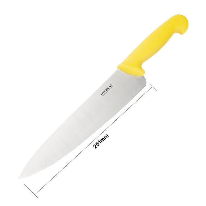 Couteau de cuisine jaune 255 mm - Hygiplas