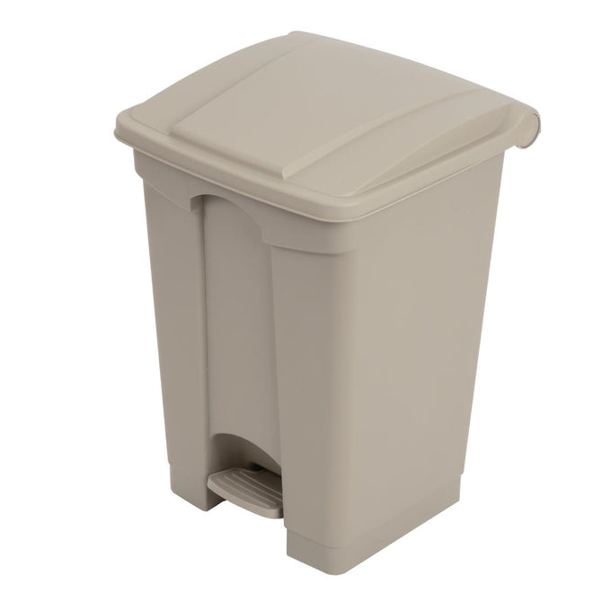 Poubelle à pédale beige 45 L - Jantex