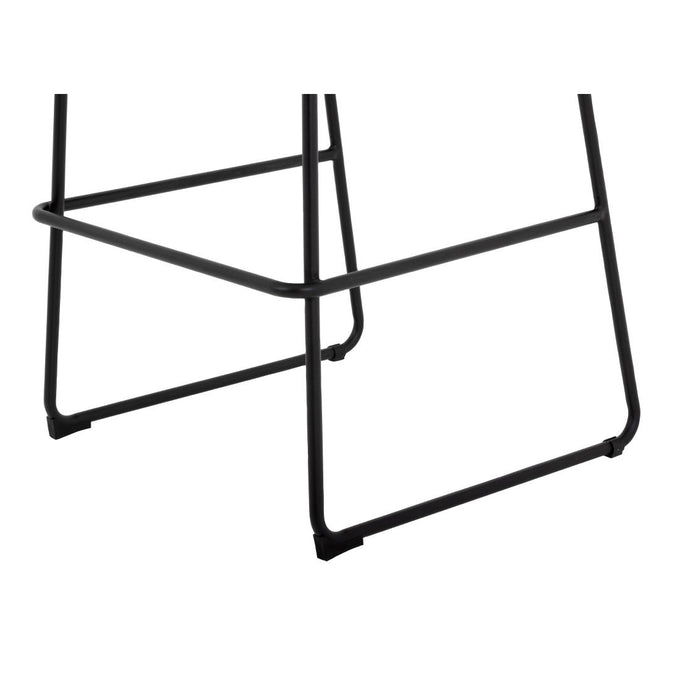 Tabouret haut Rodeo moka - L 565 x P 530 x H 1060 mm - Bolero