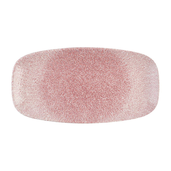 Assiettes oblongues Studio Prints Raku Rose Quartz Pink No. 3 (153 × 298 mm) (lot de 6) - Churchill