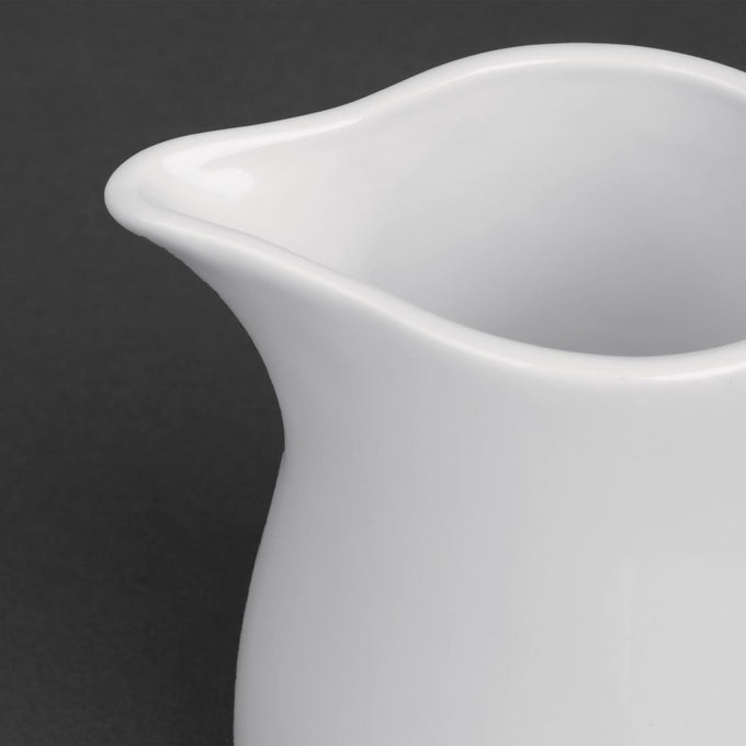 Pots à lait blancs 305 ml (lot de 6) - Olympia