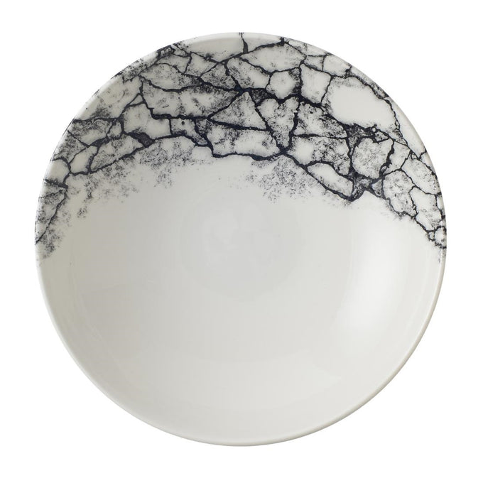 Assiettes coupe ronde Kintsugi Accents Quartz Black Evolve 182 mm (lot de 12) - Churchill