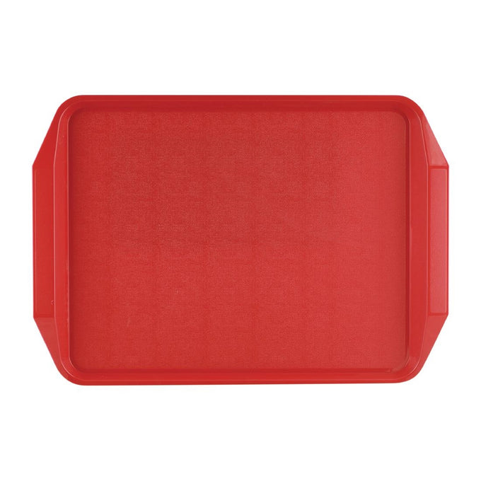 Plateau avec poignées 435 × 305 mm rouge - Roltex