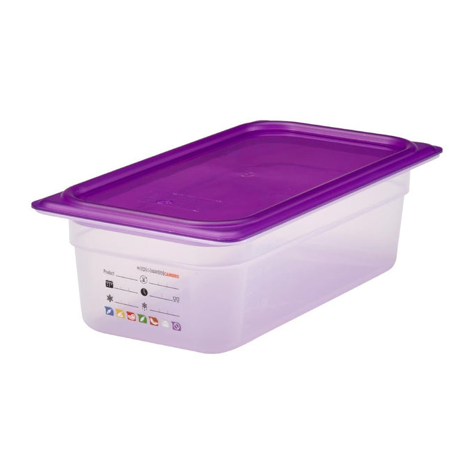 Bac en polypropylène Safetrak IML GN 1/3 100 mm - Cambro