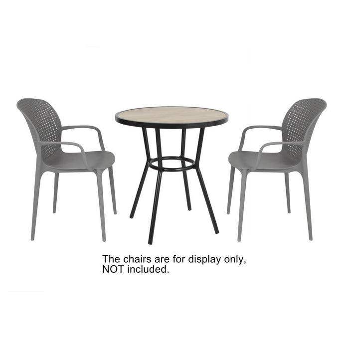 Table ronde d'extérieur Marston noire 700 mm - Bolero