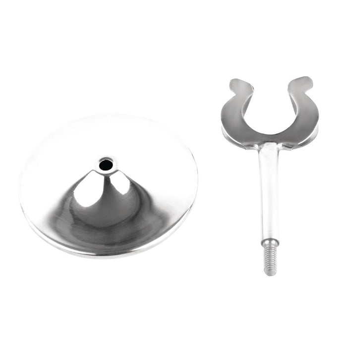 Support numéro de table en inox 100 mm - Olympia
