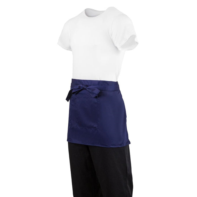 Tablier serveur court bleu marine - Whites Chefs Clothing
