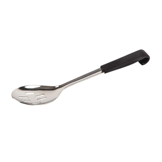 Cuillère de service perforée manche noir 34 cm - Vogue