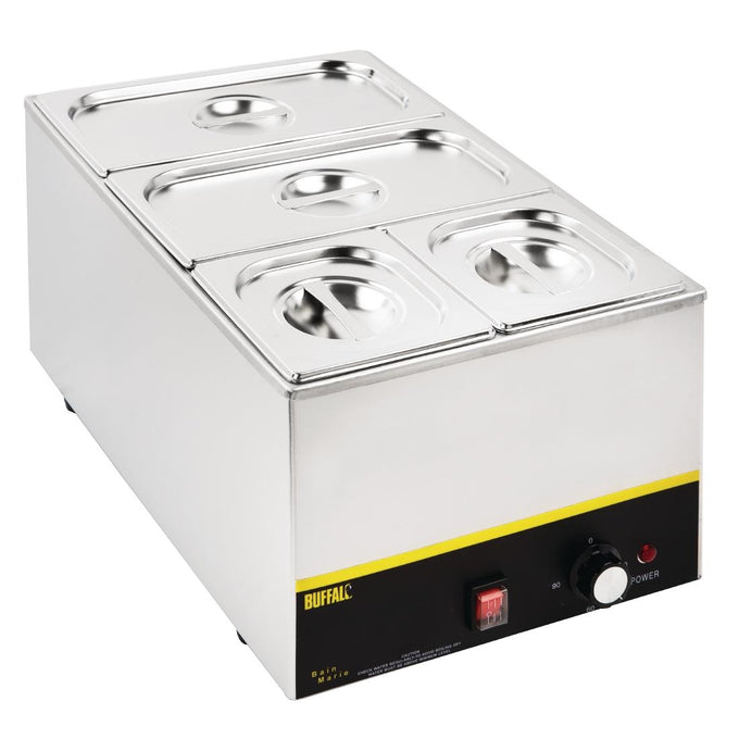 Ensemble de bacs GN 2 × 1/3 et 2 × 1/6 en inox avec couvercles - Vogue