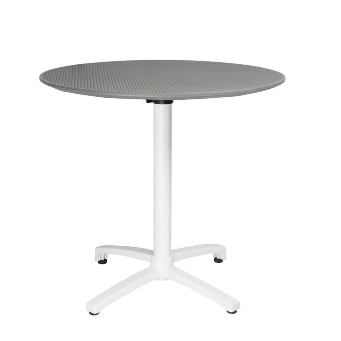 Table pliante en polypropylène 800 mm gris foncé - Bolero