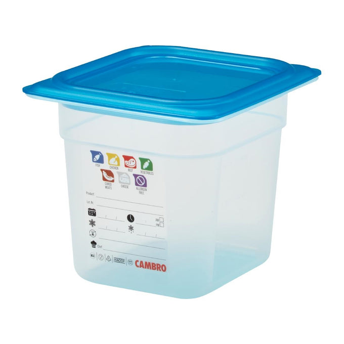 Bac en polypropylène Safetrak IML GN 1/6 150 mm - Cambro