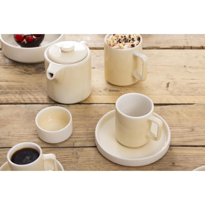 Soucoupes Fondant jaunes 135 mm (lot de 6) - Olympia
