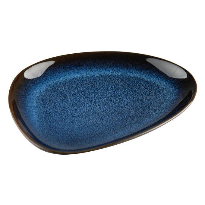 Assiettes triangulaires Luna bleu nuit 207 × 158 mm (lot de 6) - Olympia