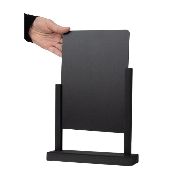 Ardoise de table élégante noire A4 297(H) x 210(L)mm - Olympia