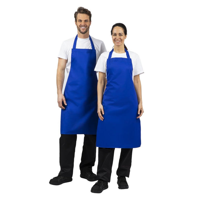 Tablier bavette bleu roi - Whites Chefs Clothing