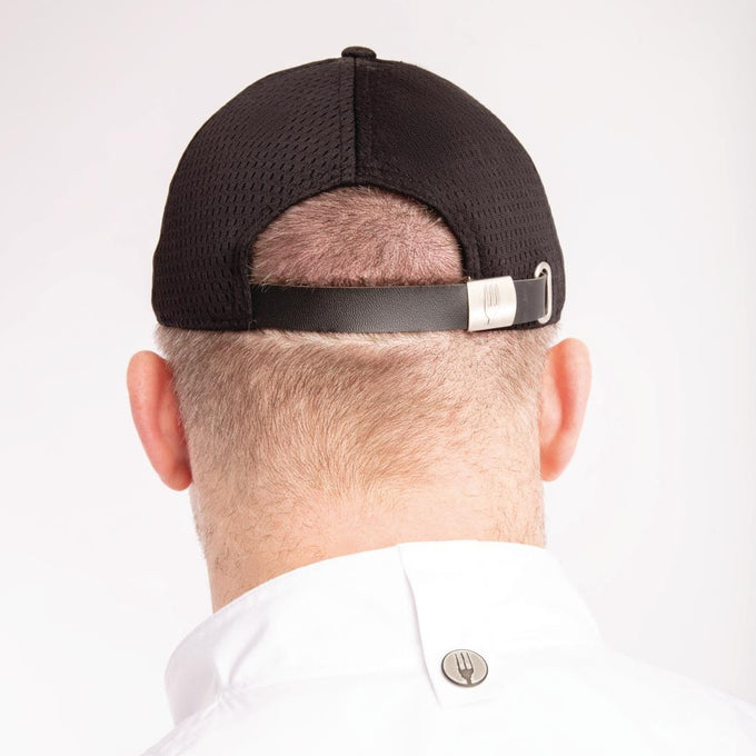 Casquette baseball Cool Vent noire et grise - Chef Works
