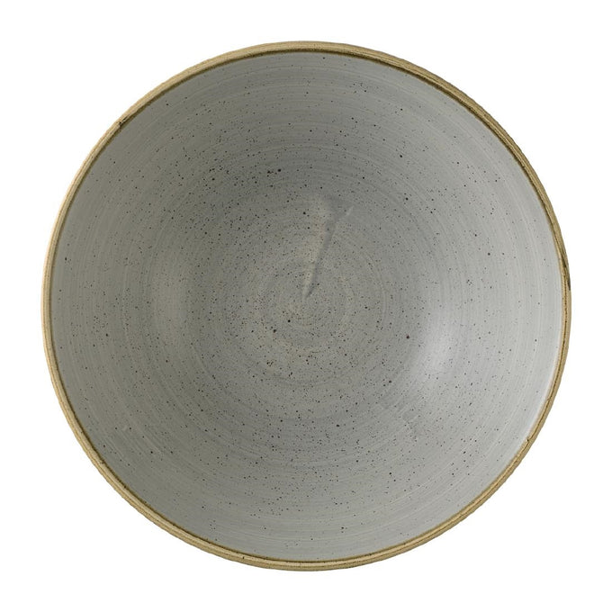 Assiettes creuses rondes Stonecast Grey 205 mm (lot de 6) - Churchill