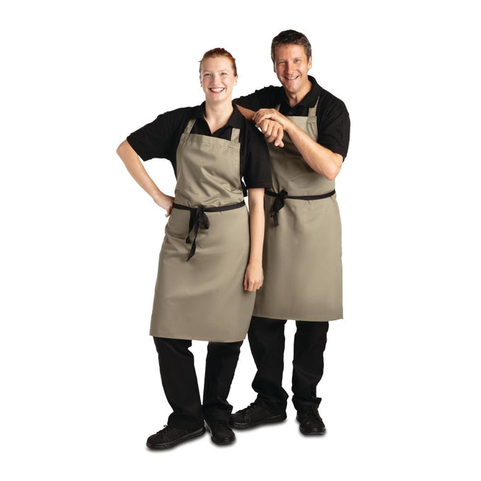 Tablier bavette olive - Whites Chefs Clothing