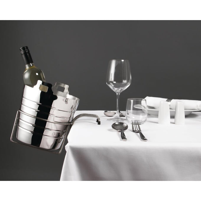 Seau à vin et champagne en inox poli - 4,9 L - Olympia