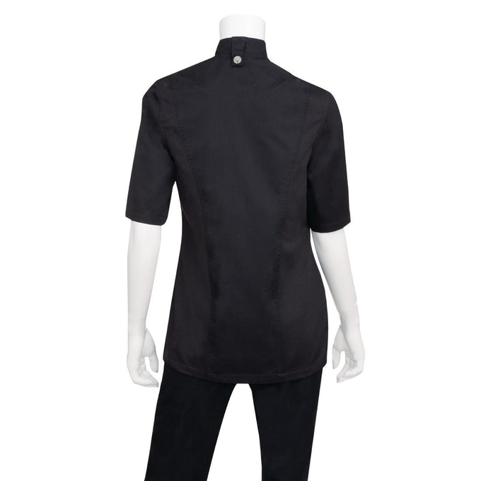 Veste de cuisine femme zippée légère Springfield noire - Chef Works
