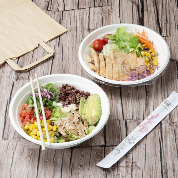Bols à poke en bagasse 909 ml (lot de 50) - Fiesta Compostable