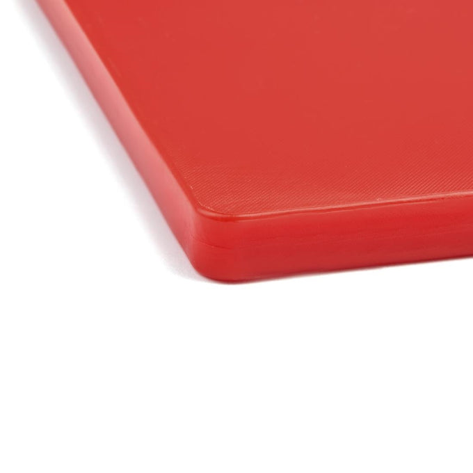 Planche à découper standard épaisse basse densité rouge - Hygiplas