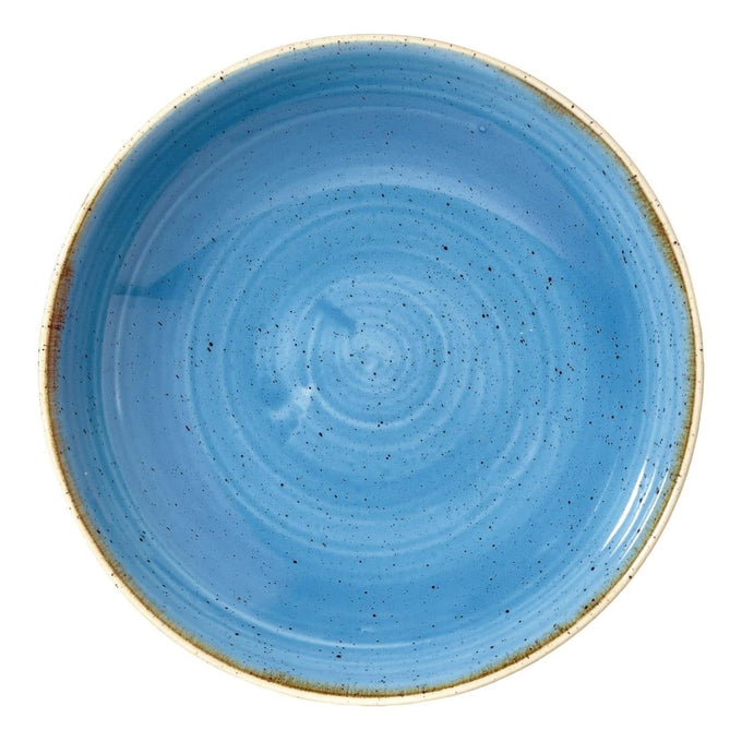 Assiettes coupes rondes Stonecast Cornflower Blue 184 mm (lot de 12) - Churchill