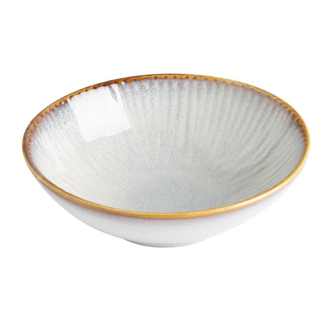 Bols Évasés Drift En Relief Gris 155 mm (lot de 6) - Olympia