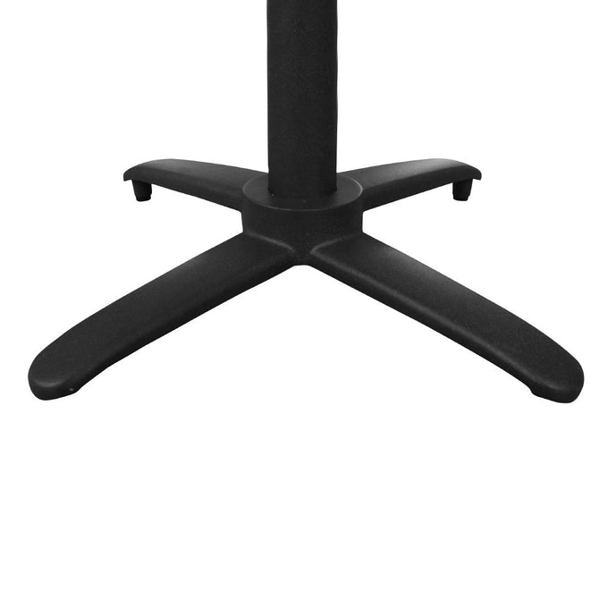 Pied de table basculant en aluminium noir - L 480 x P 480 x H 720 mm - Bolero