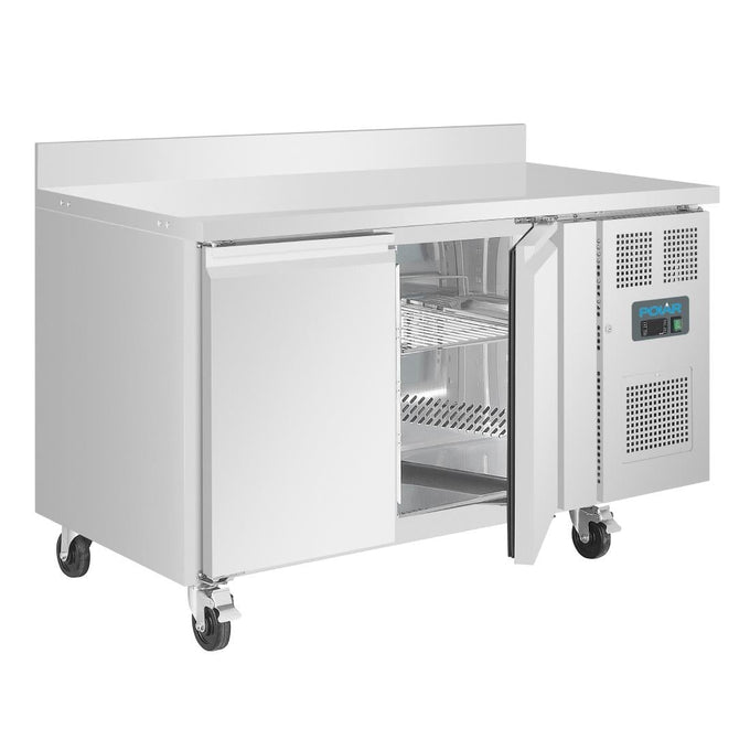 Table réfrigérée positive 2 portes Série U avec dosseret 282 L - Polar